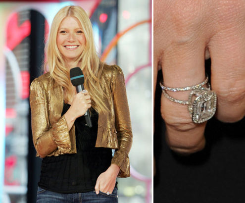 Chris Martin proposed to Gwyneth Paltrow in early 2003 with an Asscher-cut diamond with a double band. The pair later walked down the aisle on Dec. 5, 2003. Chris Martin 2003飬õöи˫䡣ǵĻ2003125žС