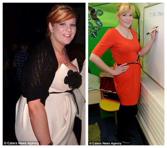  英国女教师米勒曾经重达110公斤，因上课坐坏椅子誓言减肥，半年甩重35公斤。