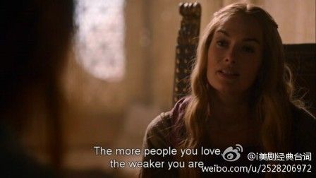 The more people you love, the weaker you are