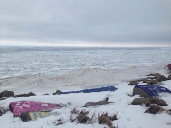 (拍摄：@傻妞抱抱 零下三十度时被整个冻住的密歇根湖)
