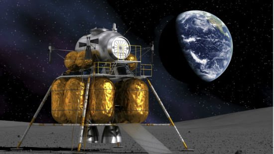 One of the Appollo missions to the moon
