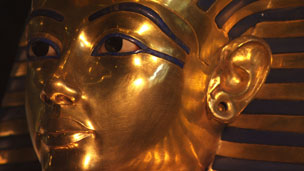 Tutankhamen's gold death mask