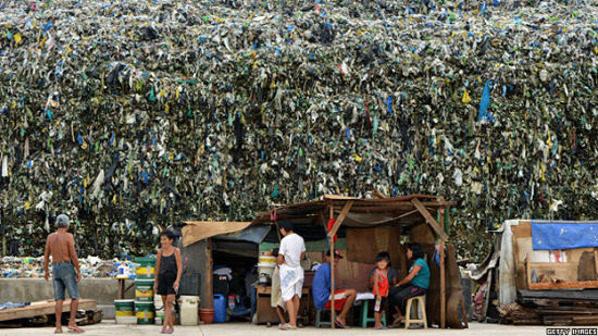 A rubbish dump in Manila, Philippines
