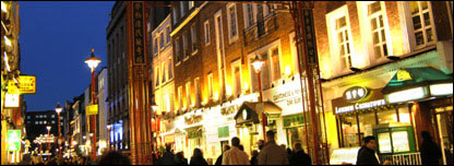 Chinatown in London, the heart of the capital's Chinese festivities