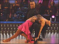 Famous former British athlete Colin Jackson takes part in Strictly Come Dancing