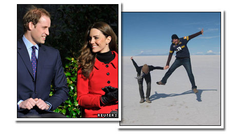 Kate and William, Jennifer and Dave