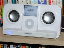 An iPod dock