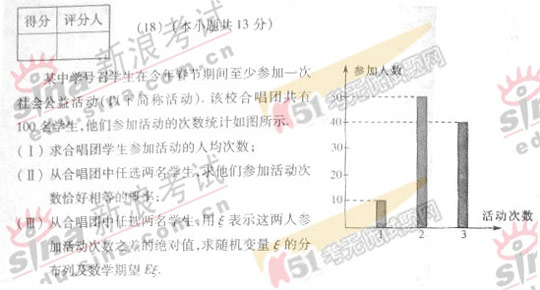 08年北京高考理科数学最后三道大题难度对比