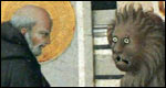 Detail of 'St Jerome and the Lion' -a painting by Sano di Pietro