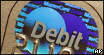 A debit card logo