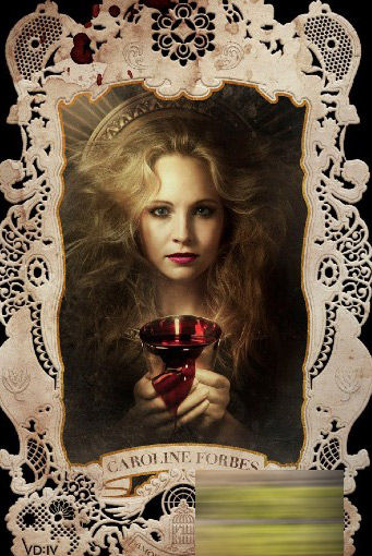 《吸血鬼日记》人物海报曝光 主角淌鲜血上阵