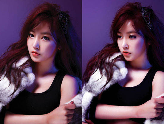 t-ara素妍公开预告照 黑背心皮草尽显性感