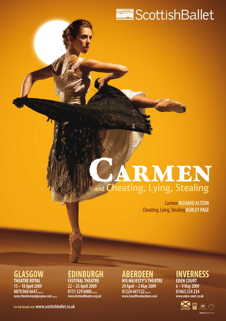 资料图片：苏格兰芭蕾舞团《卡门》海报