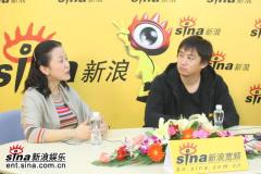 黄磊丁乃竺做客新浪聊《暗恋桃花源》(组图)
