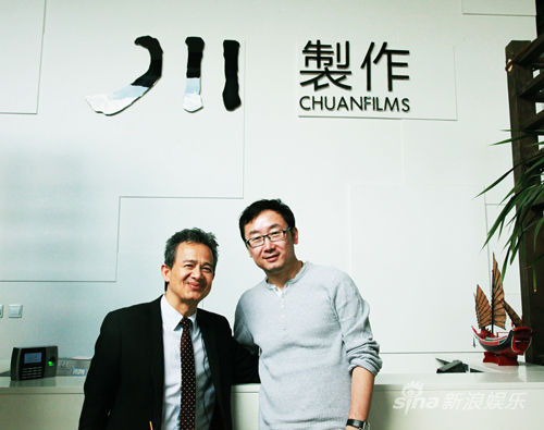 陆川与迪士尼影业副总裁合影