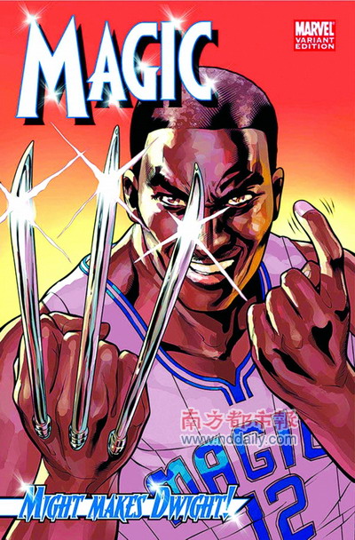 图文:nba主题漫画海报"金刚狼"霍华德