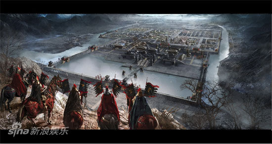 图文:《铜雀台》造型场景-种田阳平手绘邺城全