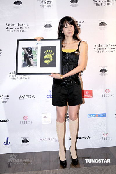 莫文蔚出席动物基金慈善晚会 关心四川灾区【图】