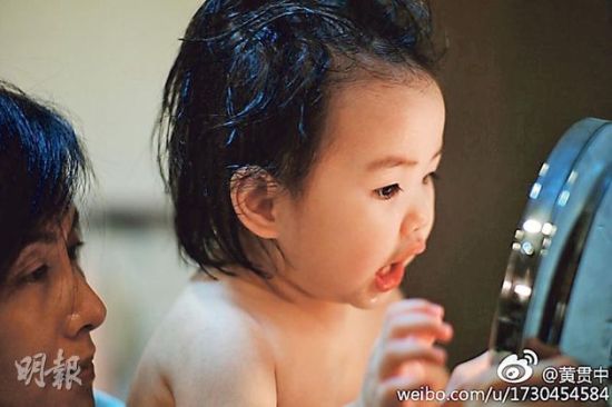 黄贯中证朱茵没有怀孕 女儿爱看财经新闻