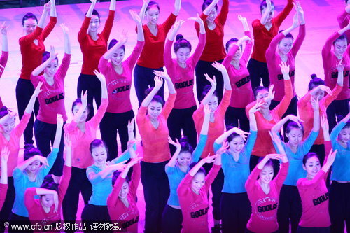 图文:央视春晚首次带妆彩排-歌舞类节目