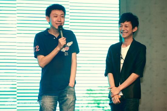 图文:《离爱》发布会--导演和何炅