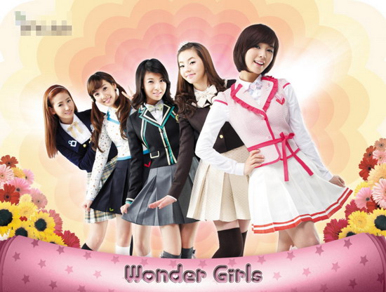 图文:Wonder Girls代言校服--彰显青春活力