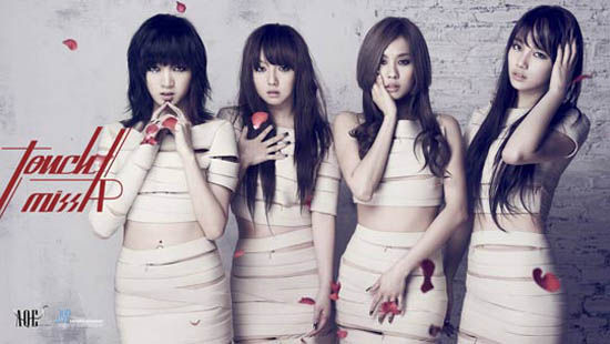 韩组合miss A新曲《Touch》登音乐排行榜榜首