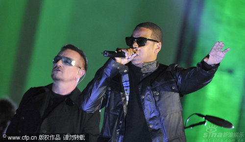 ͼģ2009MTVŷִ--JayZ̨U2ϳ