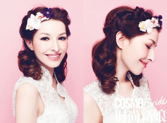 新娘手花match鲜花发饰