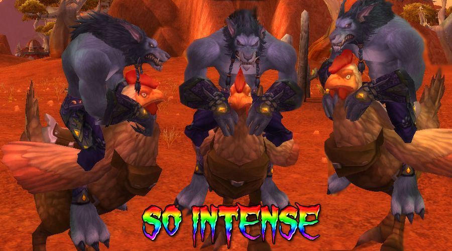 大灾变新种族狼人骑坐骑模型 腿还真长