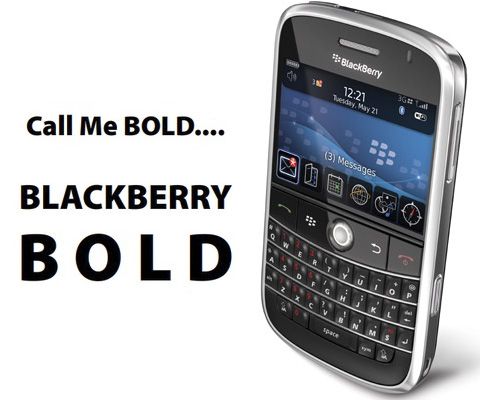 2008年底的黑莓旗舰机型bold 9000