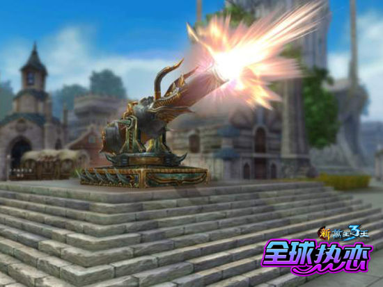 神像发动魔能大炮的强力技能 神像发动魔能大炮的强力技能