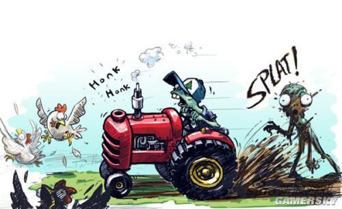 《植物大战僵尸2》设定图以及草图