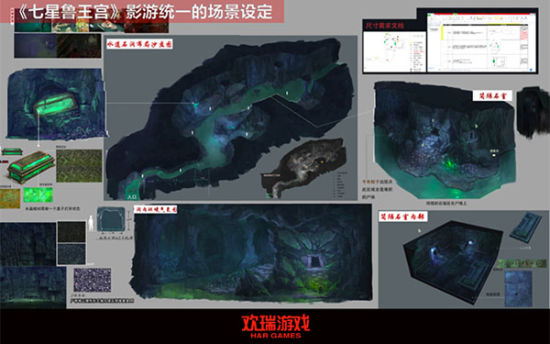 影游统一的场景设定——七星鲁王宫
