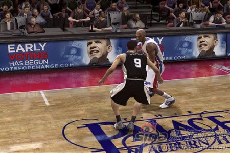 NBA遊戲裏的廣告