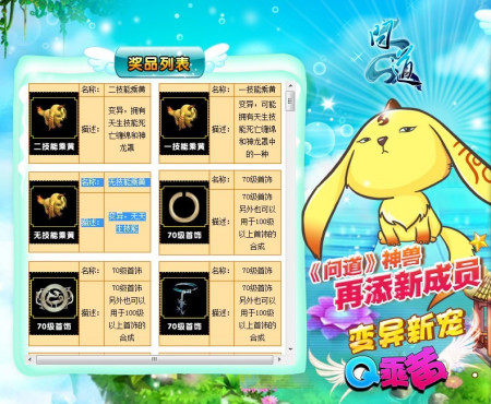 风靡修道世界《问道》新宠乘黄有王气_网络游