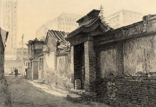 老北京胡同(速写)