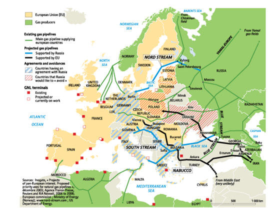 图解历史:欧洲天然气地缘经济与政治