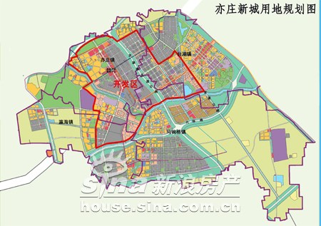 图为亦庄新城区规划用地