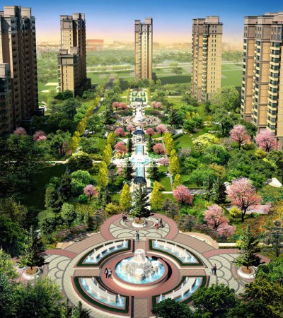 图为项目园林效果图