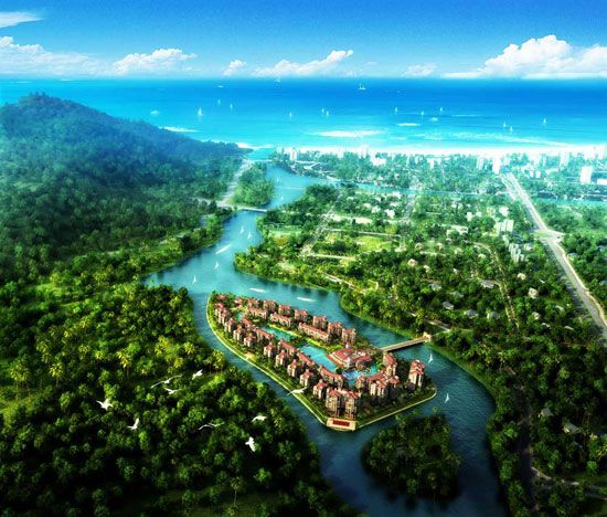 山屿湖打造西班牙建筑风格(图)_导购