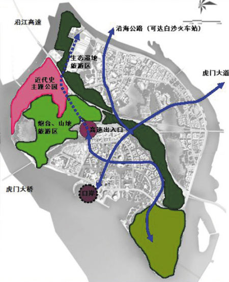 虎门地图  