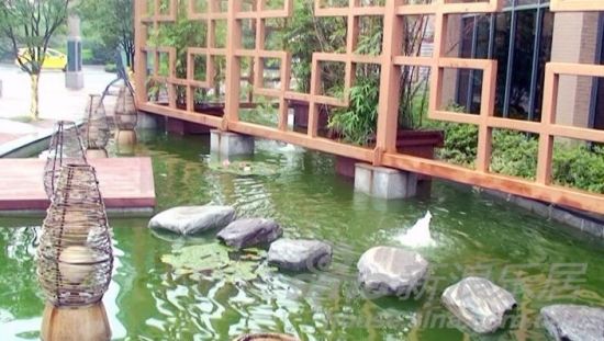 华丰紫郡:江都首创220米中心溪流景观带_华丰