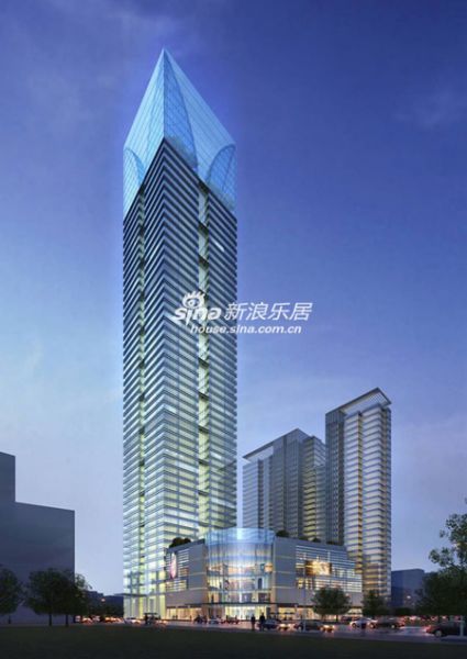 图为润华国际中心项目效果图