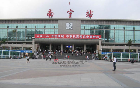 中国铁路商业地图之南宁站谱写商业朝阳