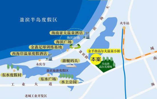 盈滨半岛配套众多 盈滨半岛配套众多