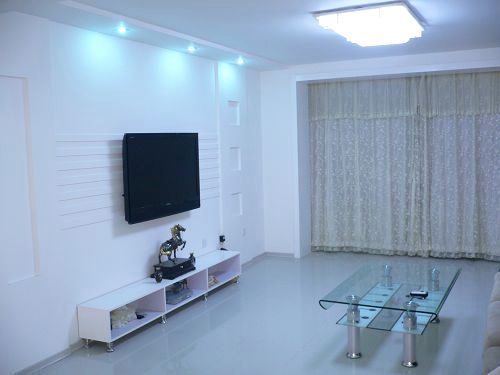 粉嫩装修激情秀130平方米装修样板间美图欣赏