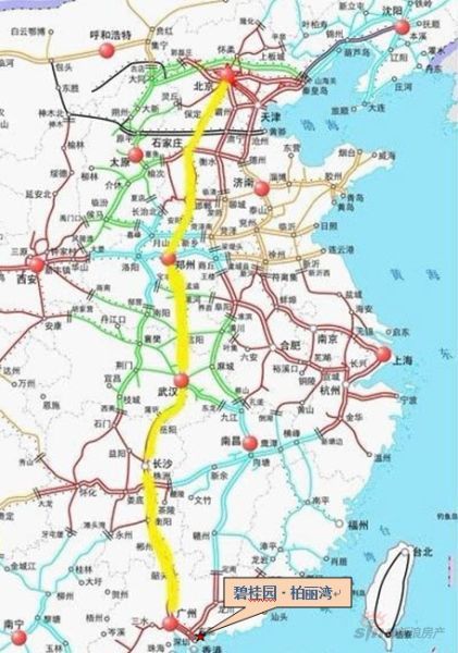 京广高铁预计下月开通 实现【碧桂园柏丽湾】