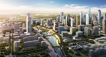 北京丽泽金融商务区规划效果图