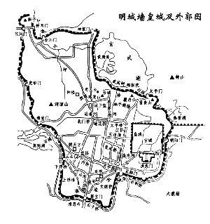 南京明城墙外郭形似江苏省地图